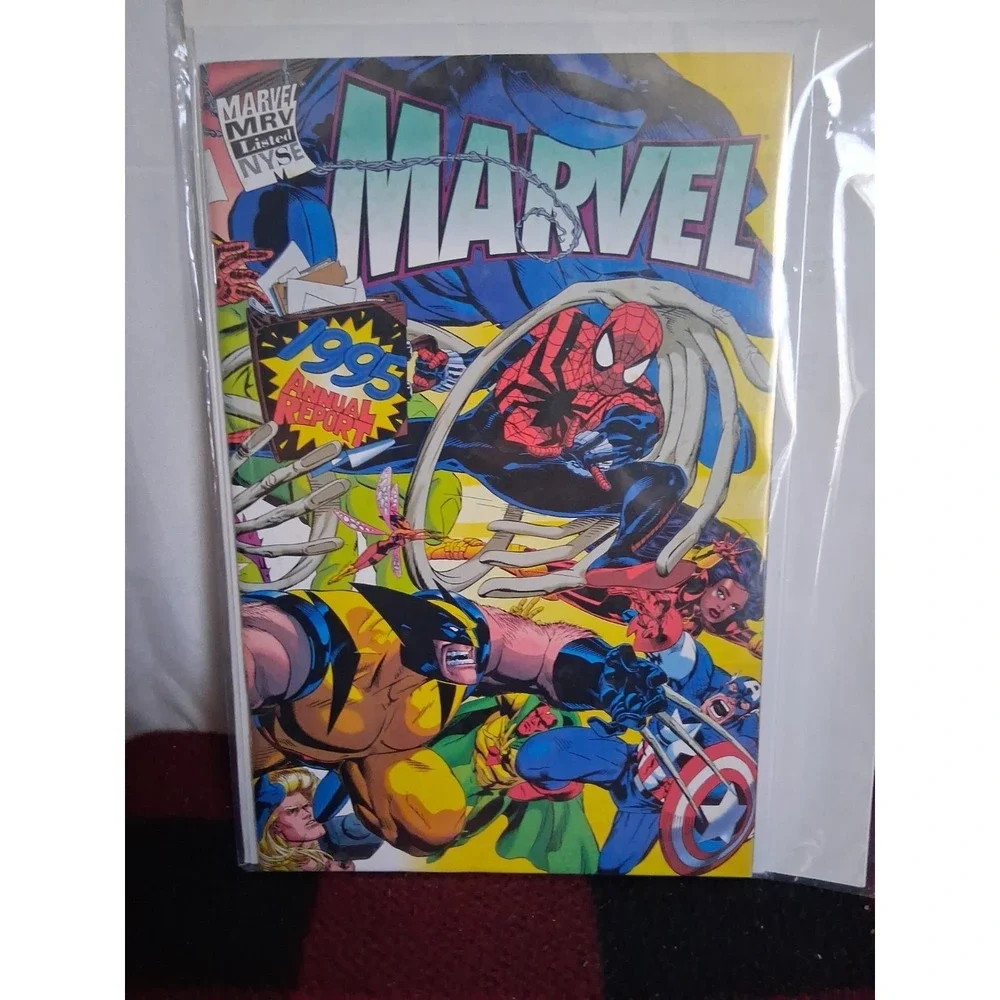 Marvel 1995 Annual Stockholders Report With Stockholder Letter From Marvel Comic